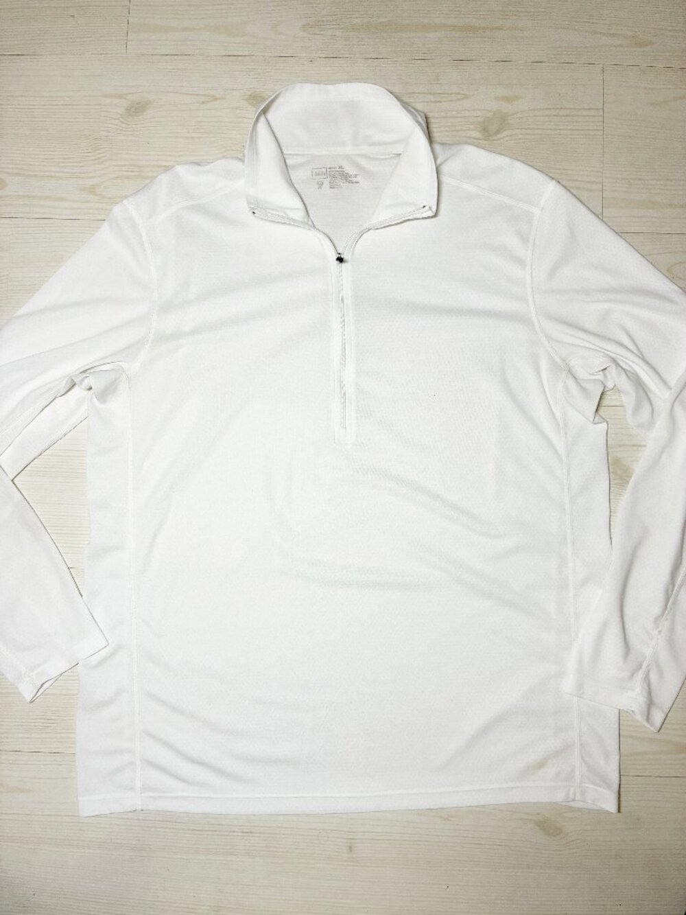 REI Co-op Men's XL Quarter Zip Pullover White Lightweight Activewear Hiking